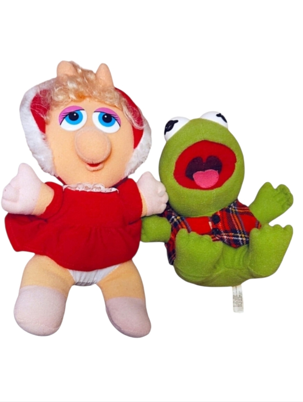 Vintage 1987 Henson Associates, Inc., Miss Piggy and Kermit The Frog Plush
